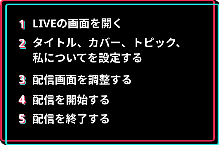 アイドル編3: LIVE配信のやり方