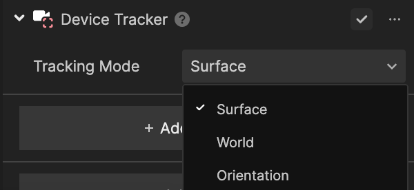 device tracker properties
