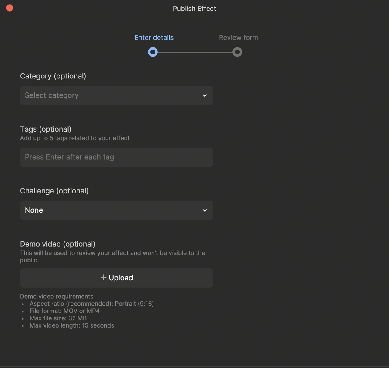 publish effect 2