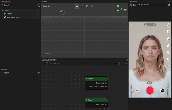 add portrait segmentation in hierarchy panel