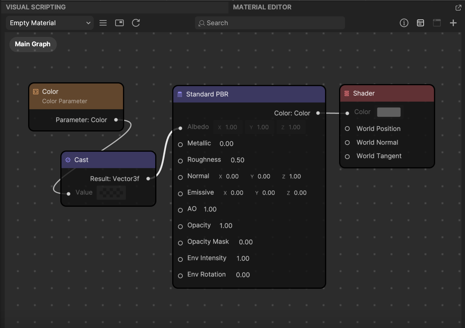 material editor in effect house