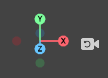 rotate axis in scene panel