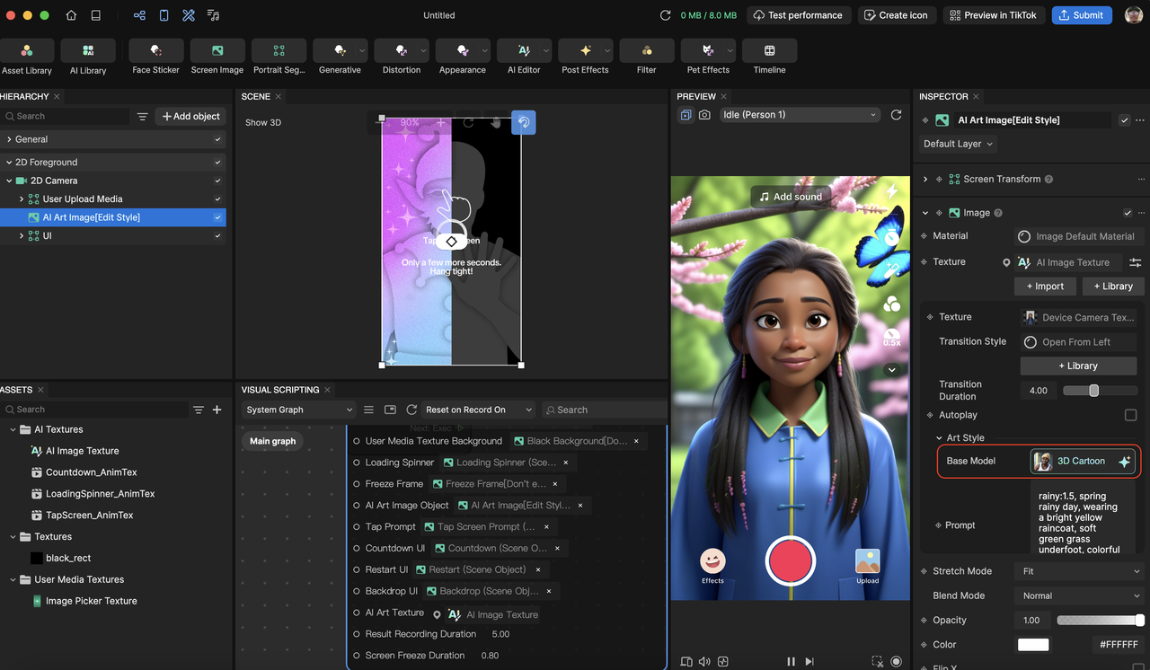 open ai editor from ai texture