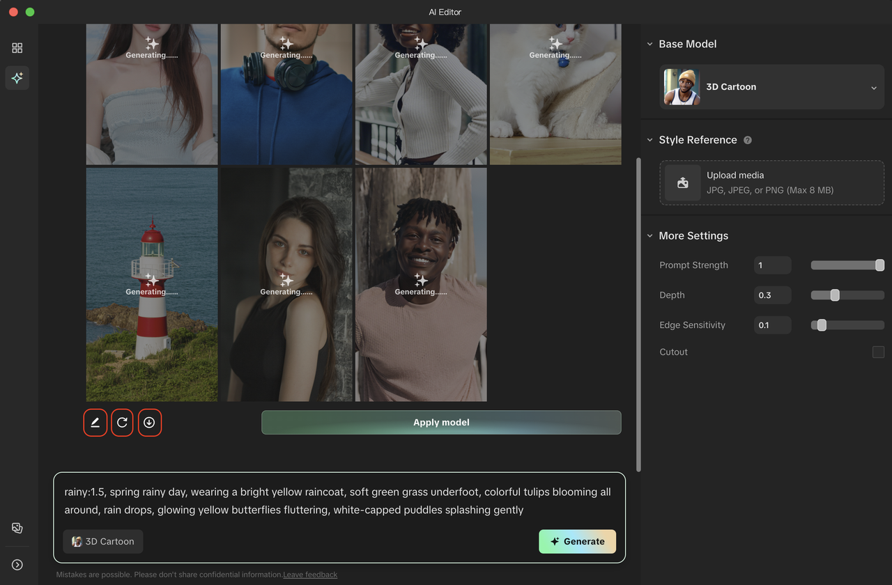 edit generate and download