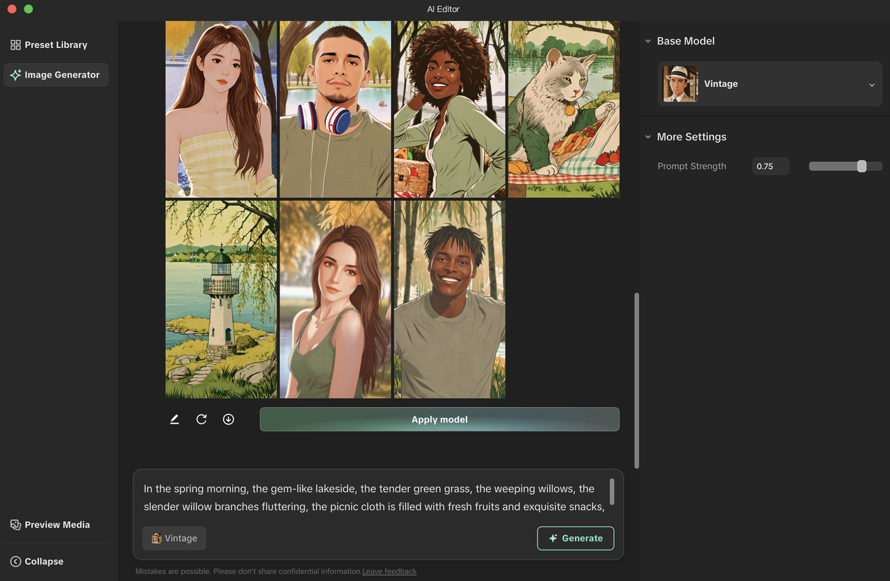 preview media generated images