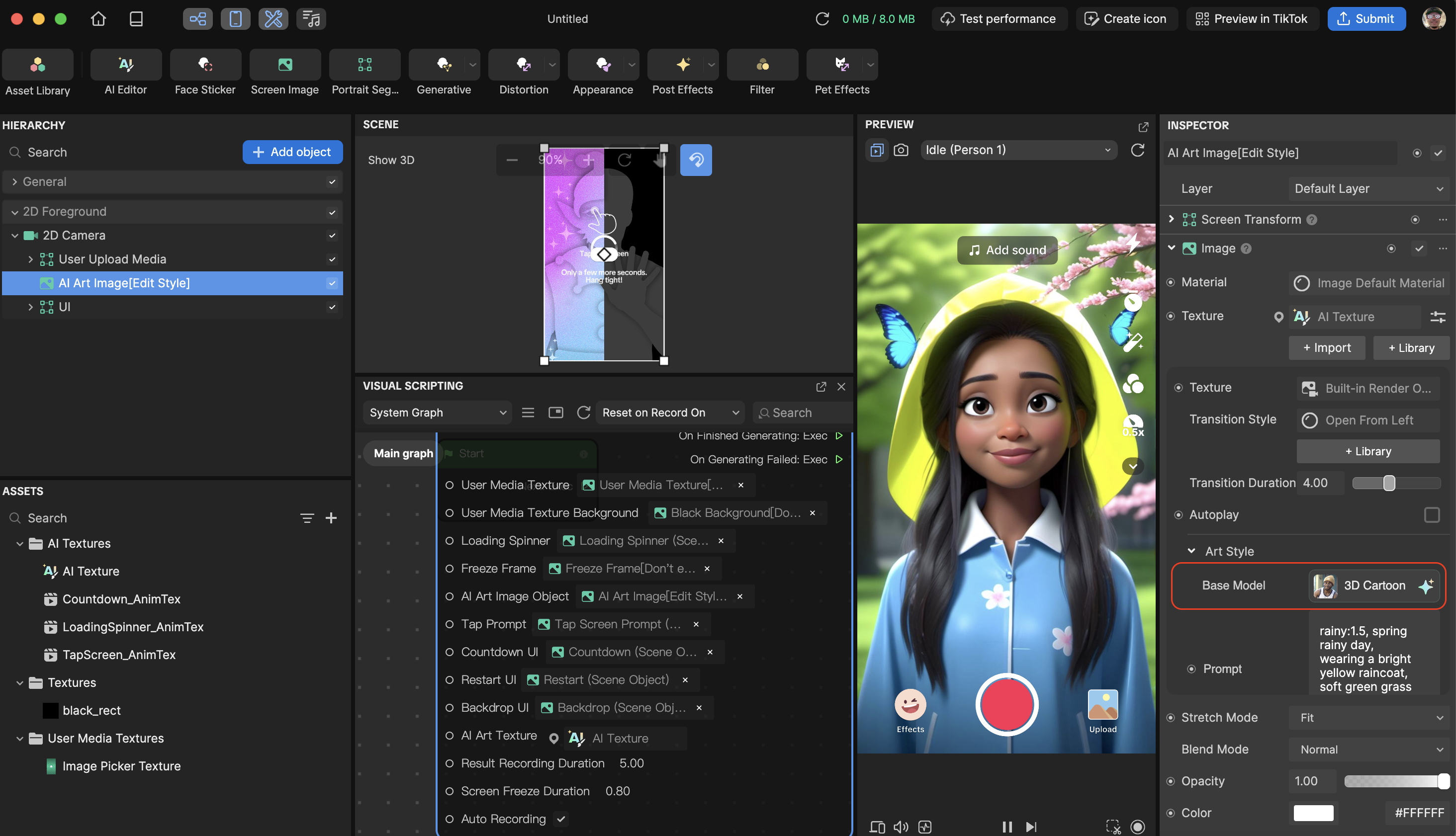 reopen ai editor from base model