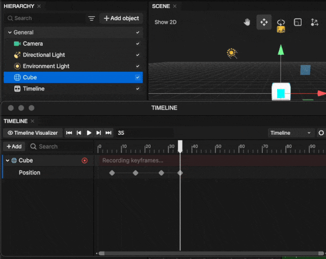 adjust existing keyframes