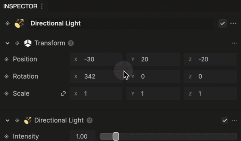adjust light source 1