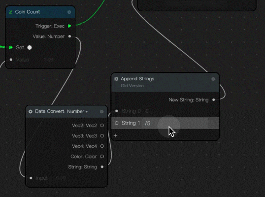 adjust the value string