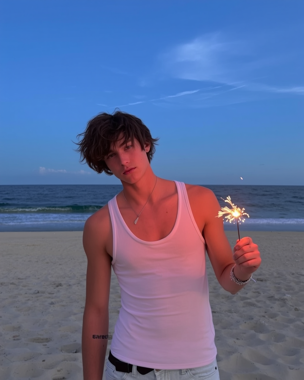 Reference image of man in tank top