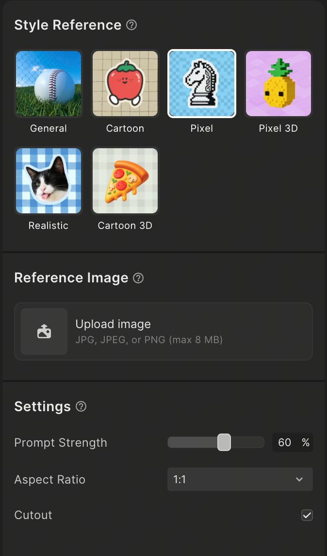 input options settings