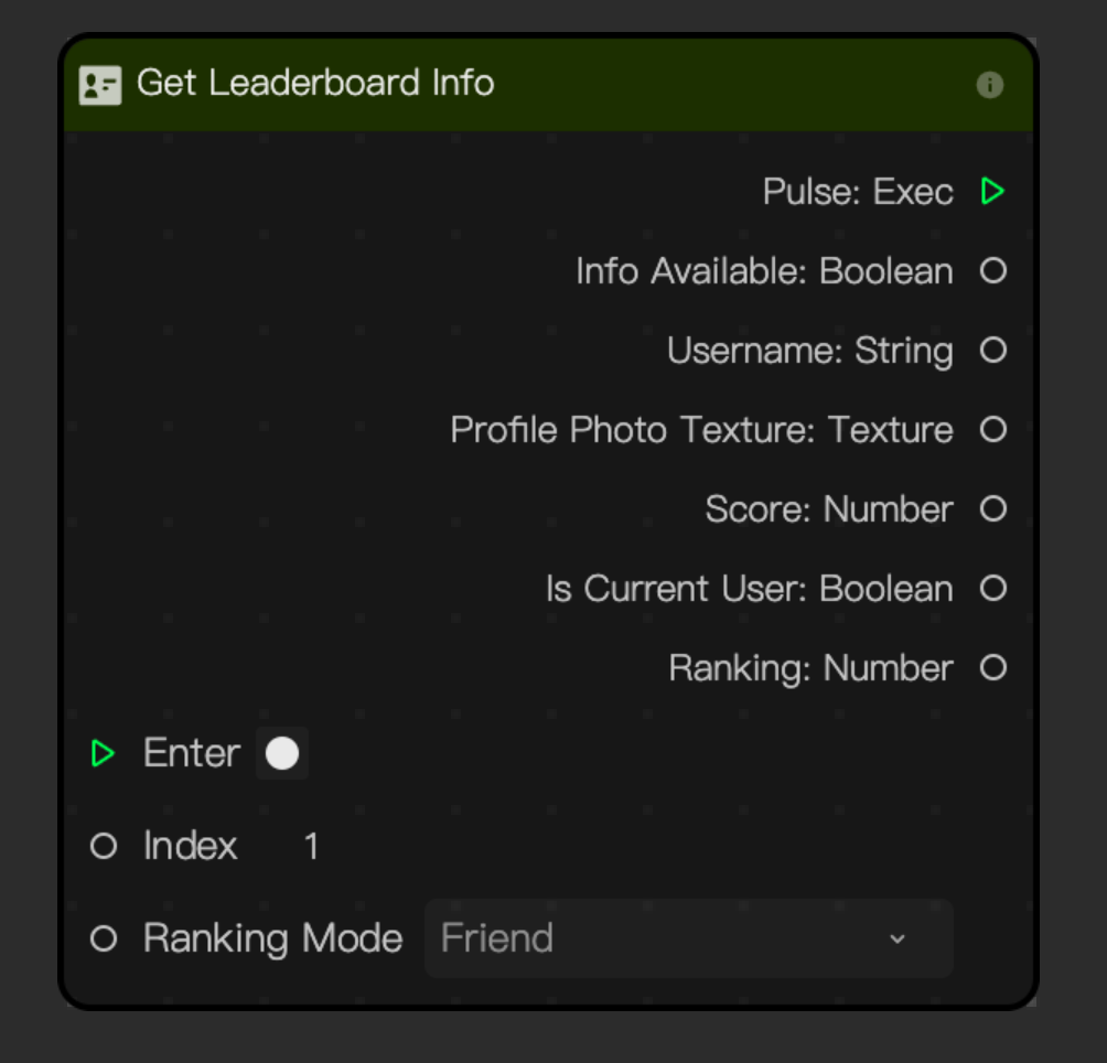 Get Leaderboard Info node